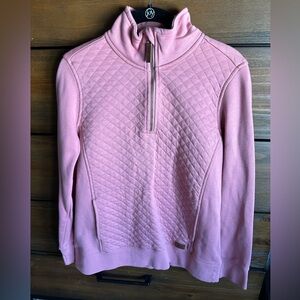 L.L. Bean Pink Quilted Sweatshirt